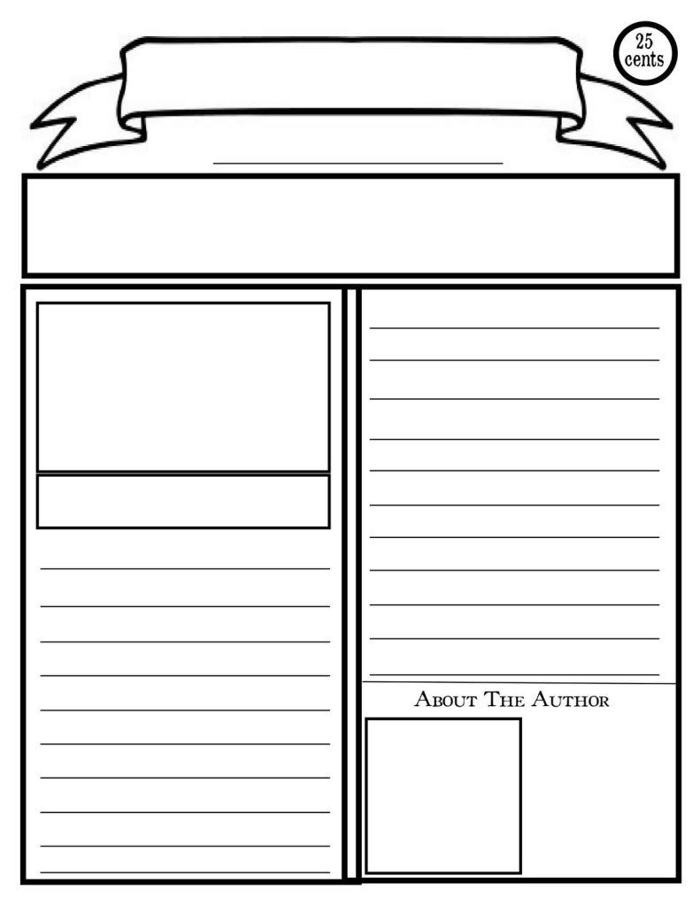 Blank Newspaper Template Ks2