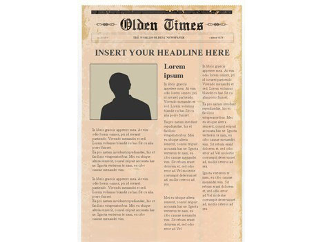 Newspaper Template Free Online