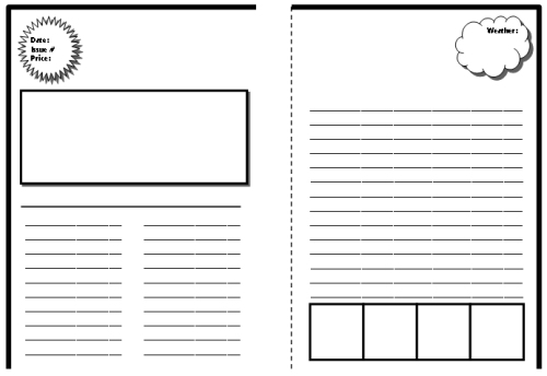 Newspaper Template Ks2